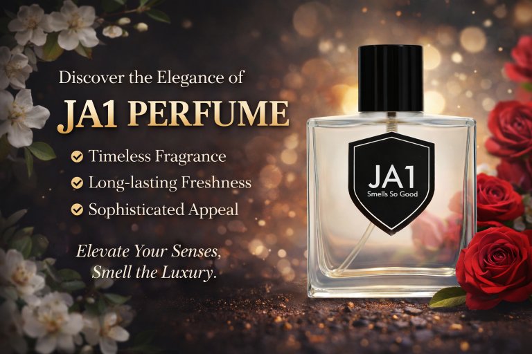 JA1 Million Perfume, Bold Spicy Amber Men’s Fragrance. Banner 1