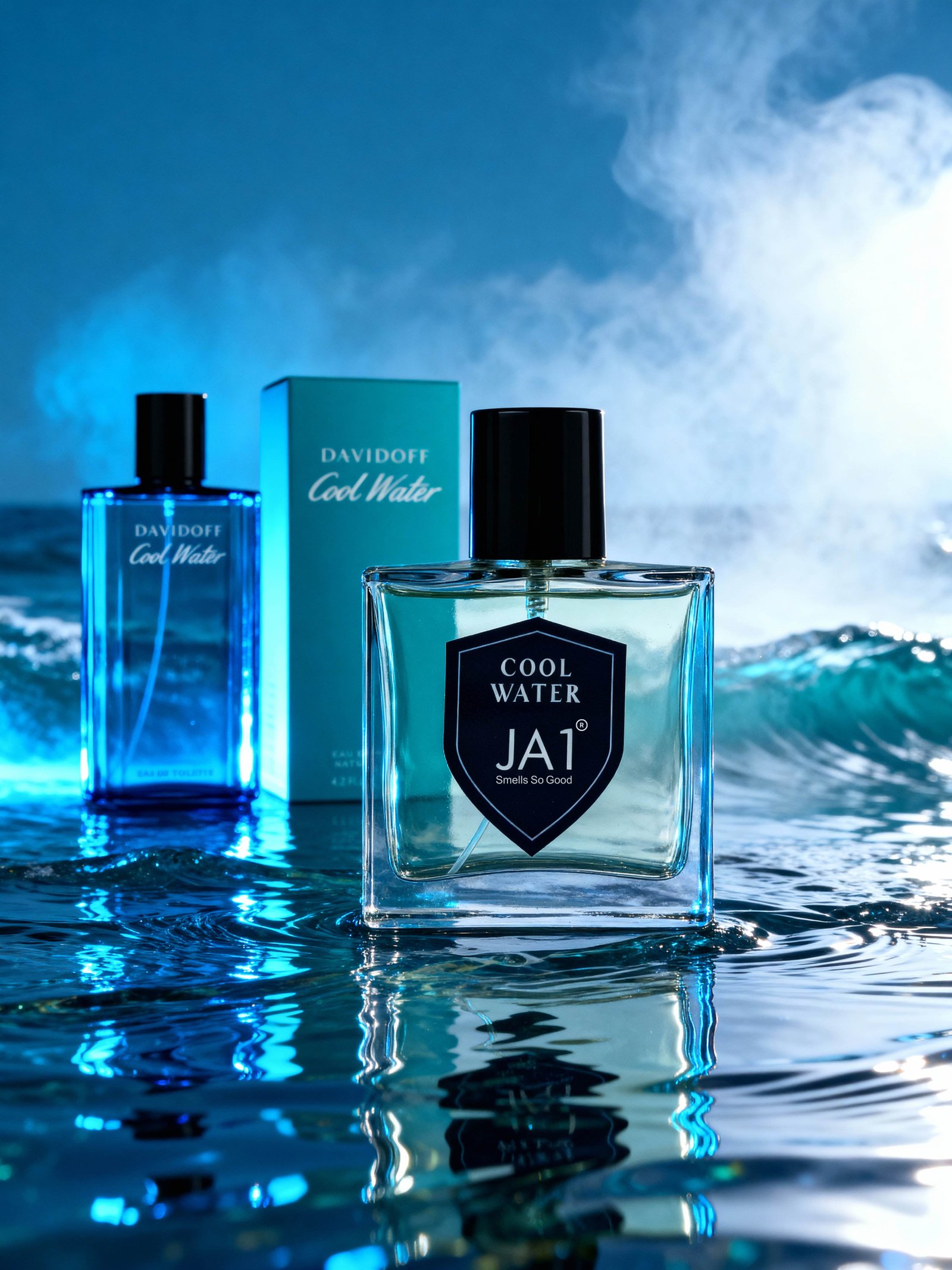 JA1 Cool Water Perfume,  Fresh Aquatic Men’s Fragrance - Image 1