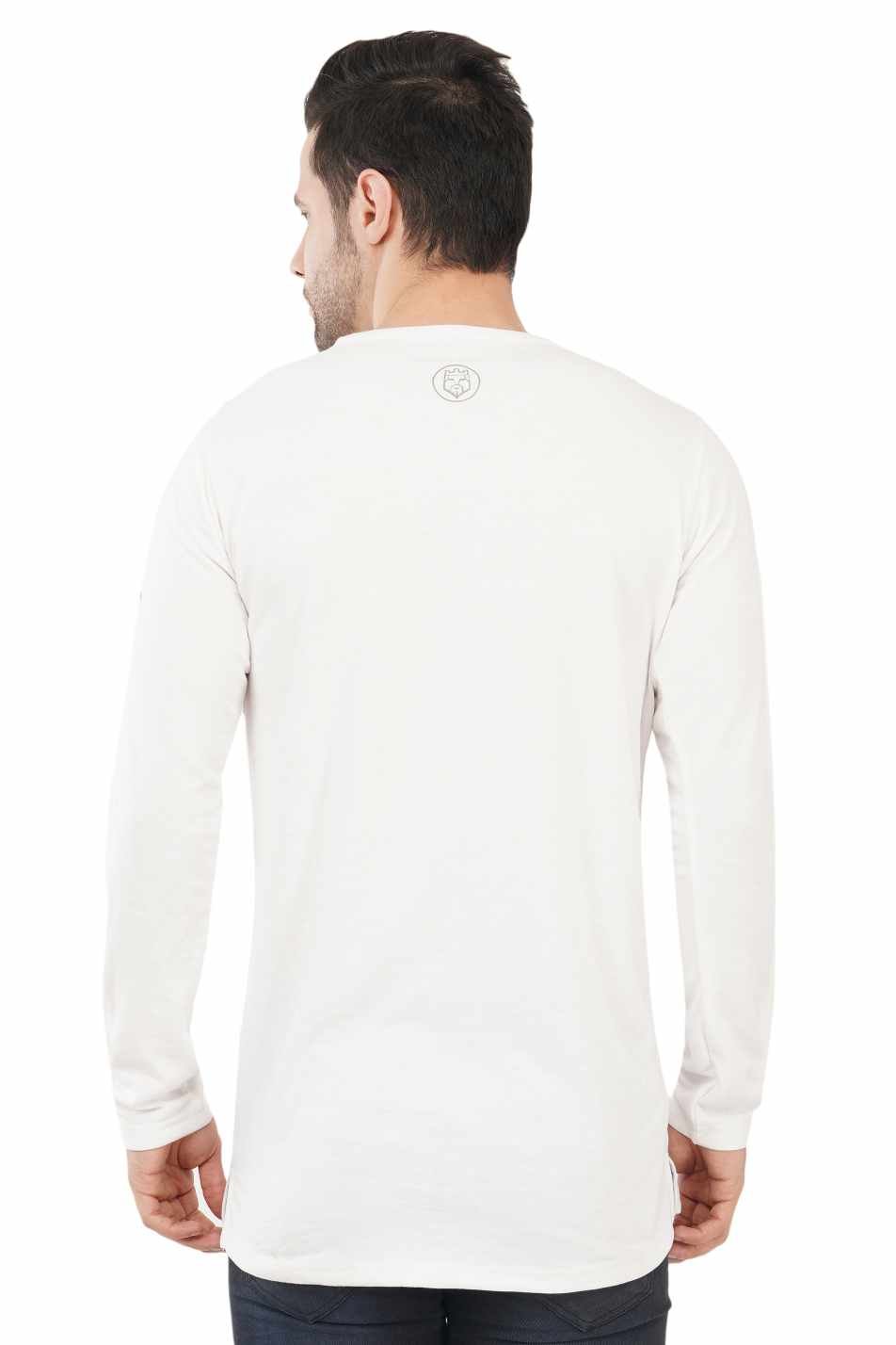 AMBORTI Signature Full Sleeve  Pearl white  T-Shirt - Image 5