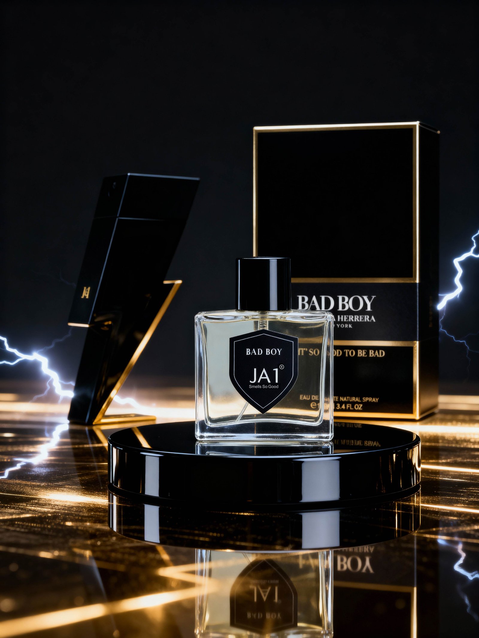 JA1 Bad Boy Perfume, Bold Spicy Amber Men’s Fragrance. - Image 1