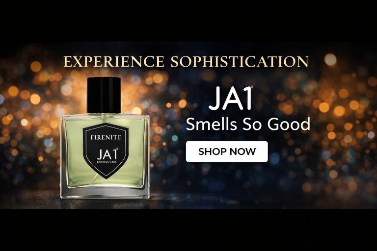 JA1 FIRENITE Perfume | Warm Spicy Leather Men’s Fragrance Banner 1