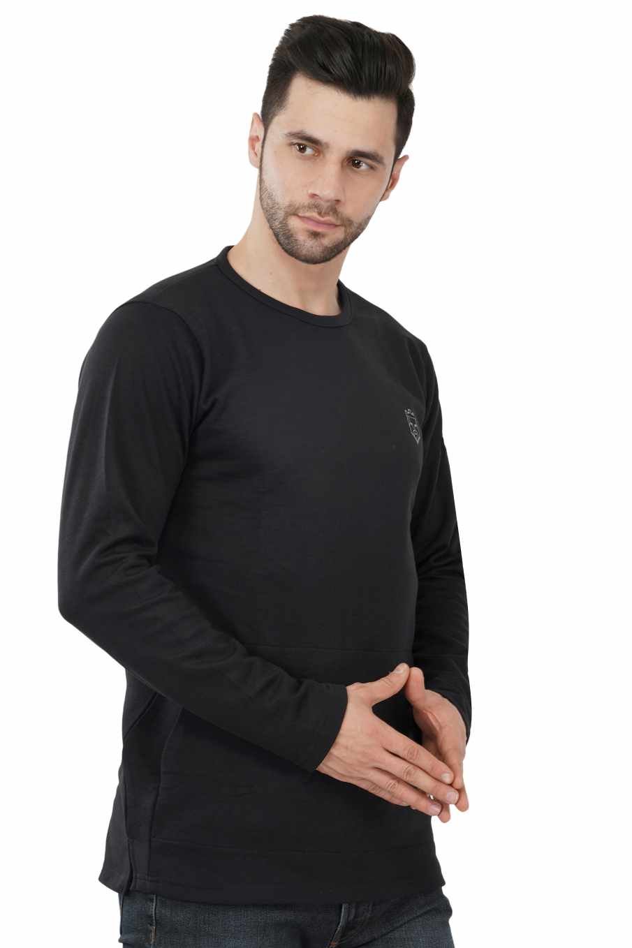 AMBORTI Signature Full Sleeve black  T-Shirt - Image 1