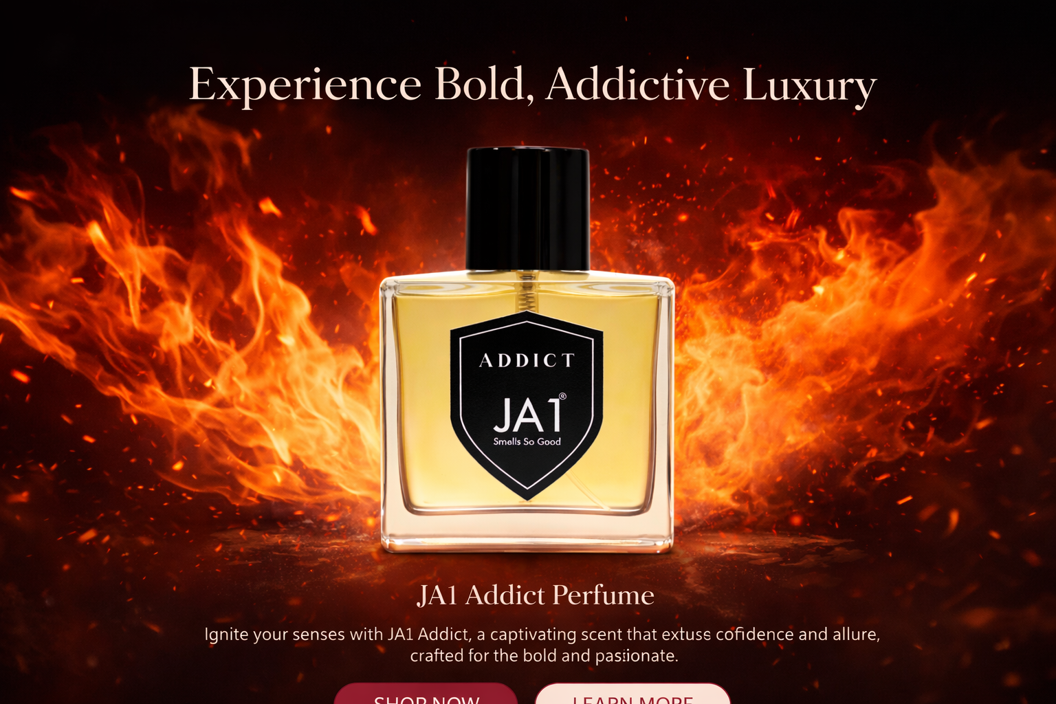 JA1 Addict Perfume | Sensual Vanilla Floral Women’s Fragrance Banner 1