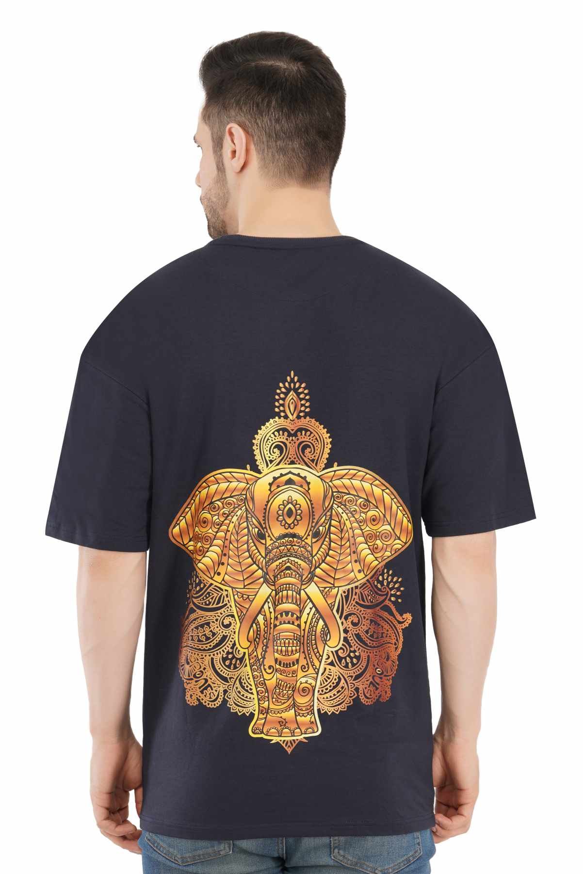 AMBORTI Elephant Design T-Shirt