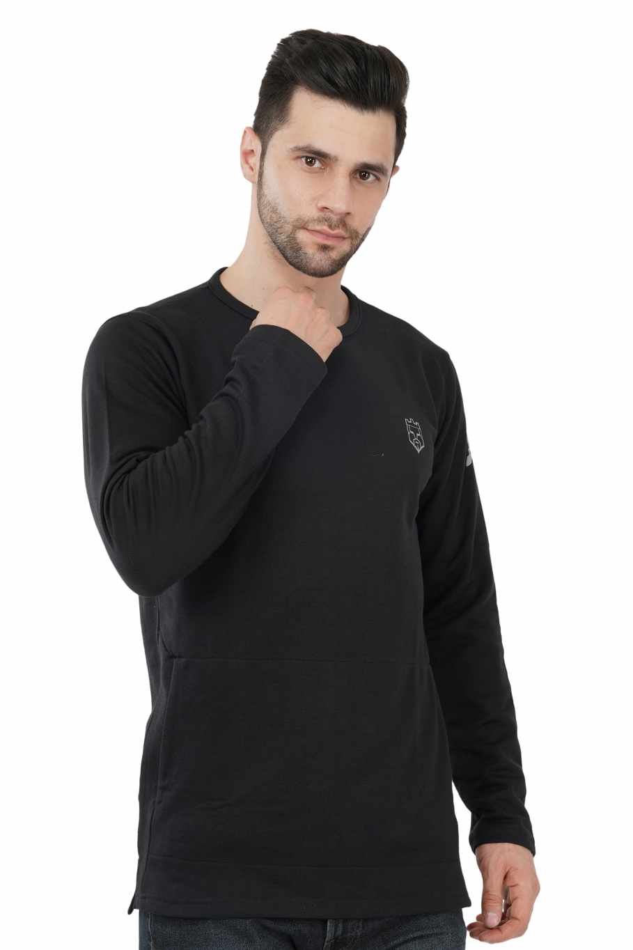 AMBORTI Signature Full Sleeve black  T-Shirt - Image 3