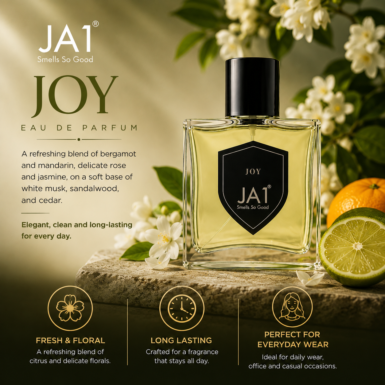 JA1 Joy Perfume,Fresh Floral Luxury, Elegant Fragrance. - Image 3