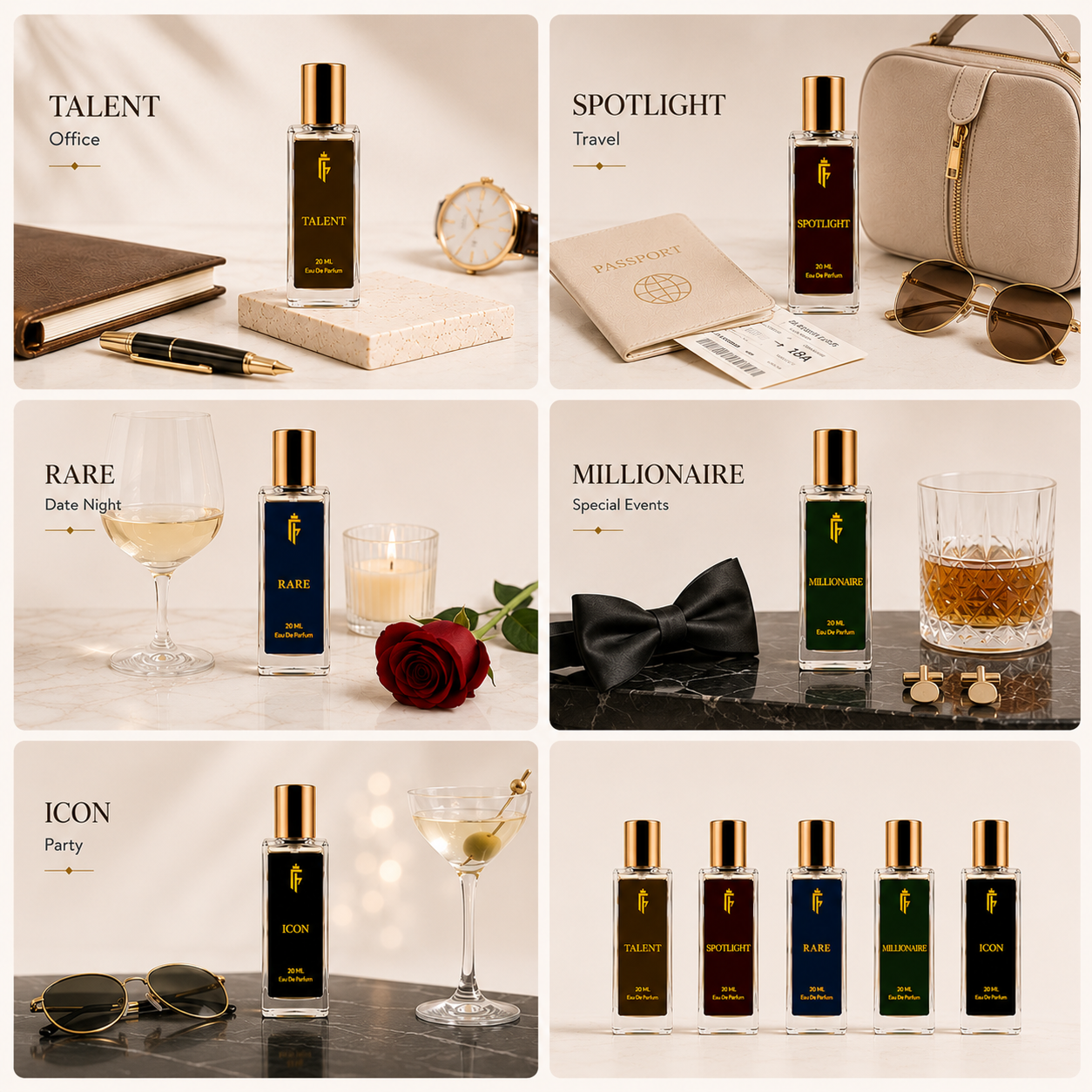Fame & Fragrance Men Perfume Gift Set | Luxury Long-Lasting Eau De Parfum Collection | 5 Signature Fragrances (5 x 20ml) - Image 4