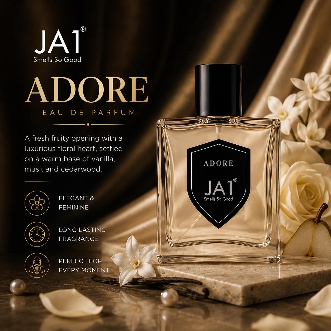 JA1 Adore Perfume, Luxury Floral Feminine Fragrance,Luxury Perfume, Floral Fragrance, Feminine Scent. - Image 3