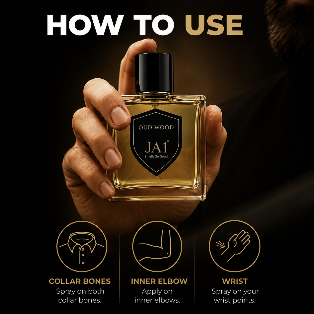 JA1 Oud Wood Perfume,Oud Perfume, Woody Fragrance, Luxury Scent. - Image 3